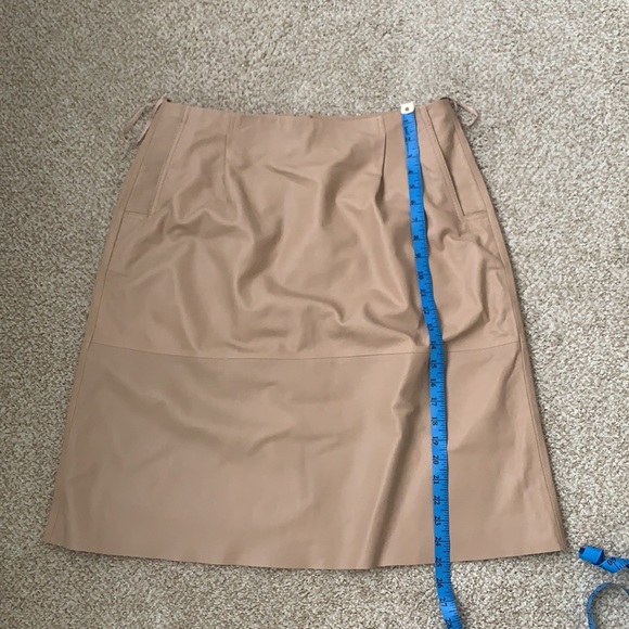 French Connection Blush Leather Skirt - Picture 7 of 10